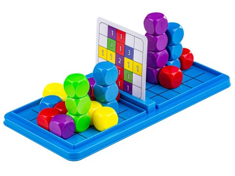 GRA LOGICZNA NA REFLEKS KOLOROWE KOSTKI KLOCKI KARTY TWO PLAYER GAME