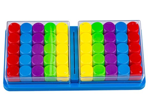 GRA LOGICZNA NA REFLEKS KOLOROWE KOSTKI KLOCKI KARTY TWO PLAYER GAME