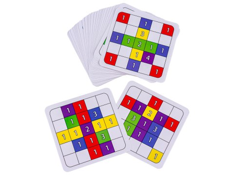GRA LOGICZNA NA REFLEKS KOLOROWE KOSTKI KLOCKI KARTY TWO PLAYER GAME