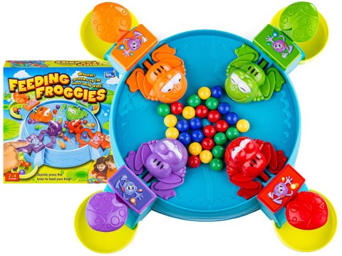 GRA ZRĘCZNOŚCIOWA RODZINNA GŁODNE ŻABKI KARMIENIE ŻABEK FEEDING FROGGIES