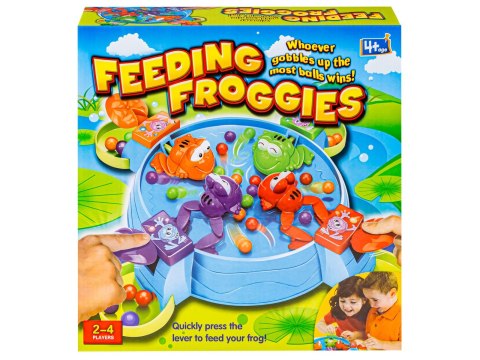 GRA ZRĘCZNOŚCIOWA RODZINNA GŁODNE ŻABKI KARMIENIE ŻABEK FEEDING FROGGIES