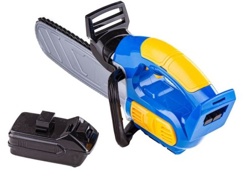 PIŁA ŁAŃCUCHOWA MOTOROWA NA BATERIE DLA MAŁEGO DRWALA ŚWIATŁO LED OKULARY