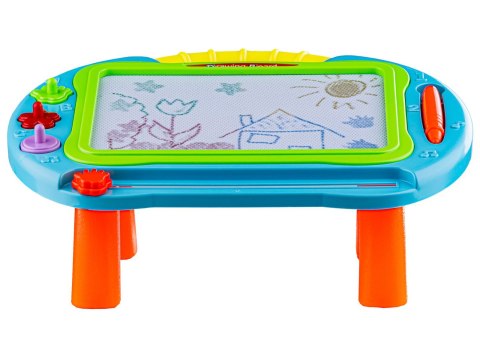ZNIKOPIS TABLICA MAGNETYCZNA DO RYSOWANIA 2W1 STOLIK PISAK STEMPELKI KOLORY