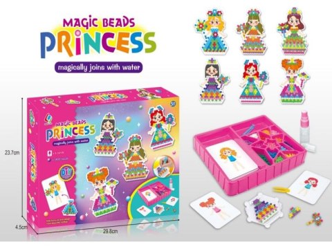 KORALIKI WODNE KSIĘŻNICZKI MAGIC BEADS ZESTAW 1400 KORALIKÓW AKCESORIA