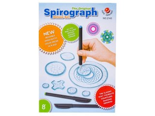 SPIROGRAF ZESTAW DO RYSOWANIA SZABLONY PISAKI 3KOLORY GEOMETRYCZNE KSZTAŁTY