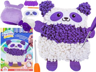 WYSZYWANKA DO SZYCIA PLUSZAK PANDA MASKOTKA PODUSZKA ZESTAW KREATYWNY