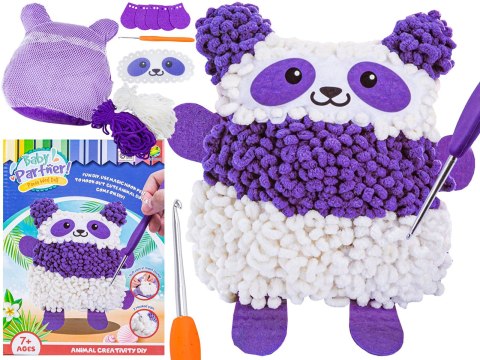WYSZYWANKA DO SZYCIA PLUSZAK PANDA MASKOTKA PODUSZKA ZESTAW KREATYWNY