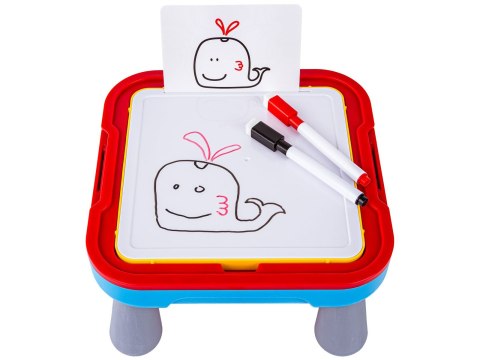 Edukacyjna Tablica Magnetyczna Zmazywalna 2w1 + Długopis