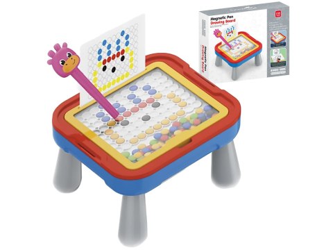 Edukacyjna Tablica Magnetyczna Zmazywalna 2w1 + Długopis