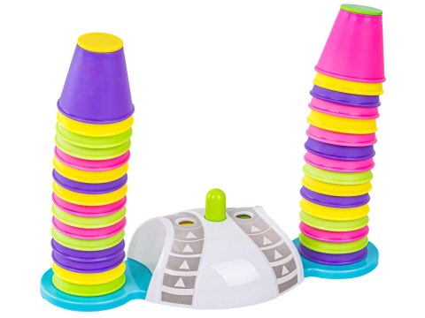 Edukacyjna gra zręcznościowa "Stacking Game" Zbuduj wieżę Układanka Kolorowe kubeczki
