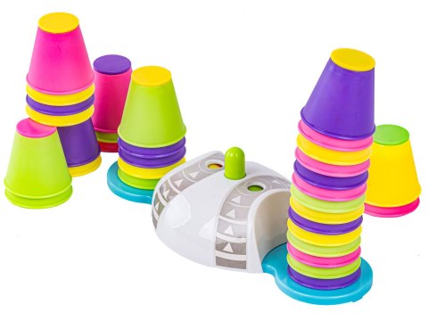 Edukacyjna gra zręcznościowa "Stacking Game" Zbuduj wieżę Układanka Kolorowe kubeczki