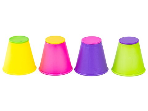 Edukacyjna gra zręcznościowa "Stacking Game" Zbuduj wieżę Układanka Kolorowe kubeczki
