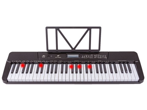 KEYBOARD ORGANY PIANINO MEIKE 61 KLAWISZY TRYB NAUKI EKRAN LCD USB MIDI