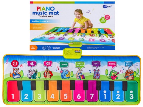 MATA MUZYCZNA EDUKACYJNA PIANINKO DLA DZIECI INSTRUMENTY MUZYKA NAGRYWANIE
