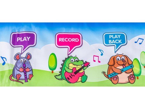 MATA MUZYCZNA EDUKACYJNA PIANINKO DLA DZIECI INSTRUMENTY MUZYKA NAGRYWANIE