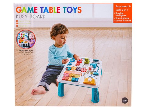 STOLIK INTERAKTYWNY MANIPULACYJNY DLA DZIECI PIANINKO MELODIE BUSY BOARD