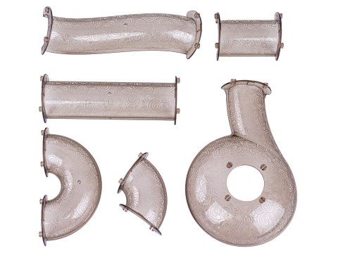 ŚWIECĄCE KLOCKI MAGNETYCZNE TOR KULKOWY ZESTAW KONSTRUKCYJNY KULODROM 142EL.