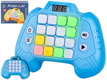 GRA ZRĘCZNOŚCIOWA EDUKACYJNA MEMORY GAMEPAD KONTROLER PAD ŚWIATŁA DŹWIĘKI