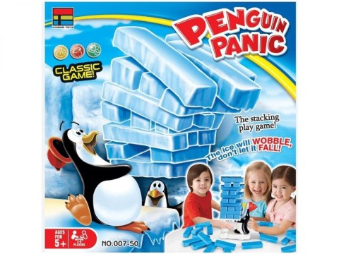 GRA ZRĘCZNOŚCIOWA NA REFLEKS ZBUDUJ WIEŻĘ PENGUIN PANIC PINGWINKOWA WIEŻA