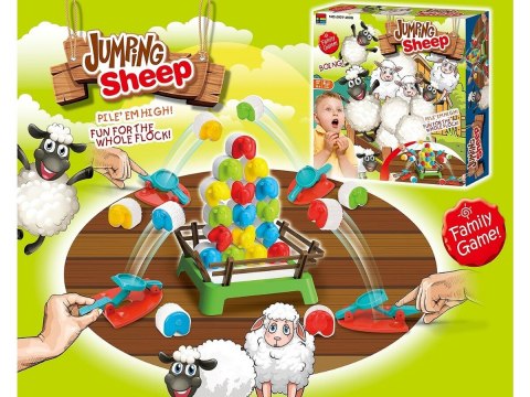 GRA ZRĘCZNOŚCIOWA RODZINNA SKACZĄCE OWCE PCHEŁKI JUMPING SHEEP WYRZUTNIE
