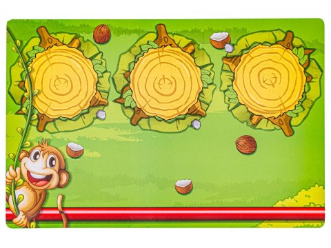 GRA ZRĘCZNOŚCIOWA RODZINNA SZALONA MAŁPKA RZUCANIE DO CELU KARTY CRAZY MONKEY