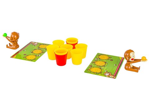 GRA ZRĘCZNOŚCIOWA RODZINNA SZALONA MAŁPKA RZUCANIE DO CELU KARTY CRAZY MONKEY