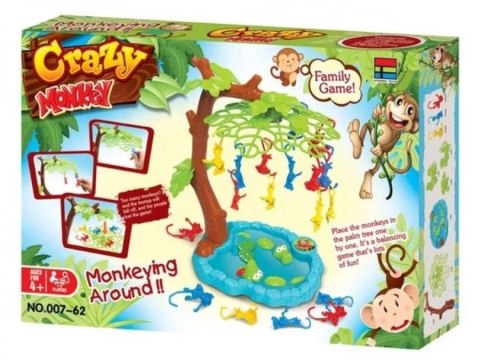 Gra zręcznościowa Crazy Monkey SPADAJĄCE MAŁPKI Skaczące Małpy Drzewko