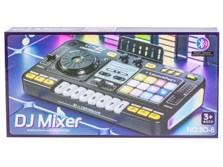 KONSOLA DJ DLA DZIECI MUZYCZNY MIKSER KONTROLER MIKROFON ORGANKI LED DŹWIĘK