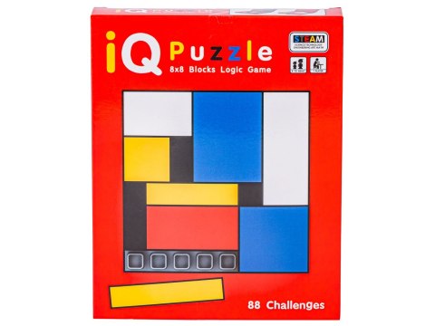 LOGICZNA GRA ZRĘCZNOŚCIOWA IQ PUZZLE UKŁADANKA ŁAMIGŁÓWKA KOLOROWE KLOCKI