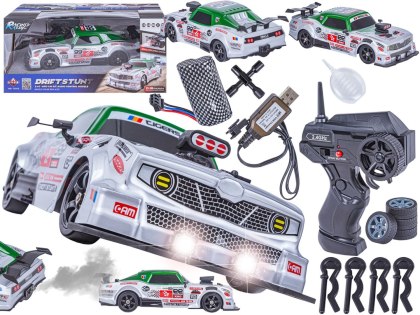 SAMOCHÓD ZDALNIE STEROWANY AUTO RC DODGE 4X4 DO DRIFTU 1:16 DYM LED PILOT 2.4