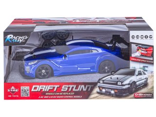 SAMOCHÓD ZDALNIE STEROWANY AUTO RC MUSTANG 4X4 DO DRIFTU 1:16 DYM LED PILOT 2.4