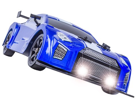 SAMOCHÓD ZDALNIE STEROWANY AUTO RC MUSTANG 4X4 DO DRIFTU 1:16 DYM LED PILOT 2.4