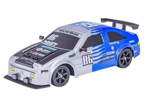 SAMOCHÓD ZDALNIE STEROWANY AUTO RC TOYOTA 4X4 DO DRIFTU 1:16 DYM LED PILOT 2.4