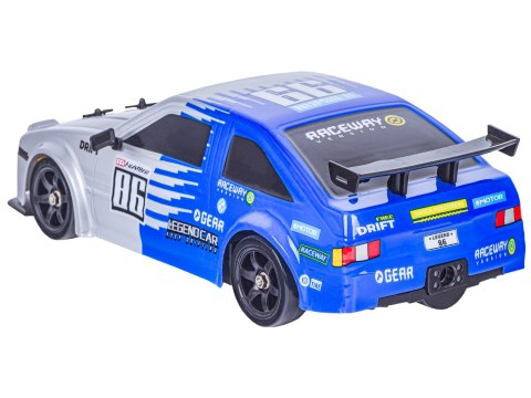 SAMOCHÓD ZDALNIE STEROWANY AUTO RC TOYOTA 4X4 DO DRIFTU 1:16 DYM LED PILOT 2.4