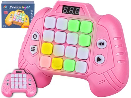Zabawka Na Pamięć KONTROLER RÓŻOWY Gamepad Edukacyjna gra dla dzieci Pad Konsola Memory 16 klawiszy