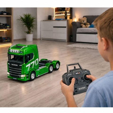 CIĘŻARÓWKA ZDALNIE STEROWNA SCANIA 770S CIĄGNIK SIODŁOWY RC 1:18 LED PILOT