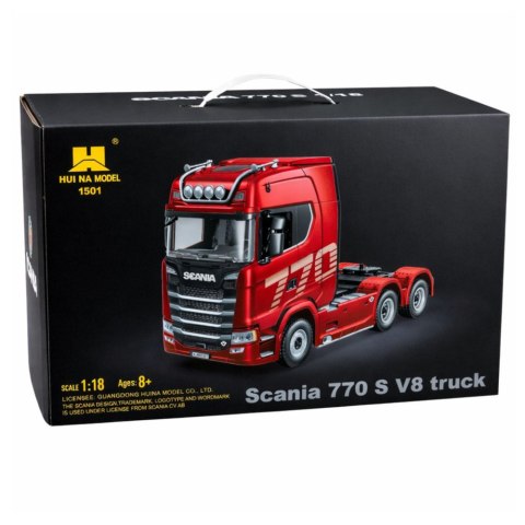 CIĘŻARÓWKA ZDALNIE STEROWNA SCANIA 770S CIĄGNIK SIODŁOWY RC 1:18 LED PILOT