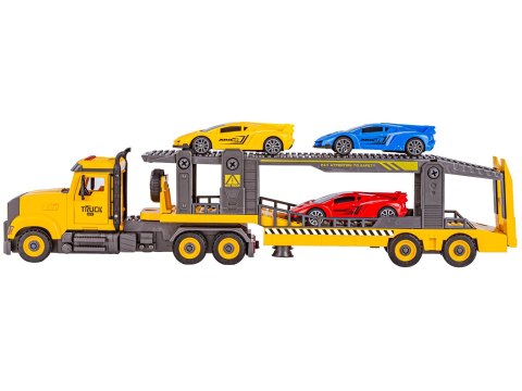 Ciężarówka do rozkręcania i skręcania Laweta Transporter + Samochody Auta