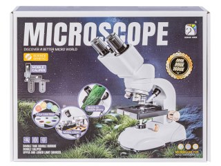 Mikroskop Edukacyjny Światło Led Przybliżenie 200x 800x 1600x Zabawka Naukowa