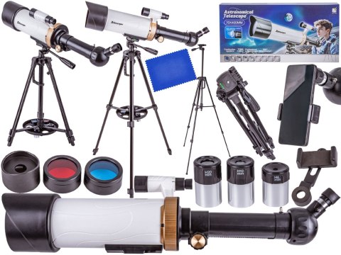 Teleskop Astronomiczny Ze Statywem Luneta Dla Początkujących + Akcesoria