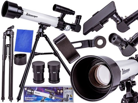 Teleskop Astronomiczny Ze Statywem Luneta Dla Początkujących + Akcesoria