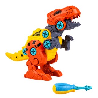 Klocki Konstrukcyjne Dinozaury Zestaw do Skręcania z Wkrętarką 4w1