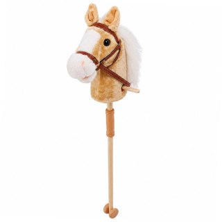 HOBBY HORSE KOŃ INTERAKTYWNY NA KIJU Z KÓŁKAMI GŁOWA KONIA DŹWIĘKI 100CM
