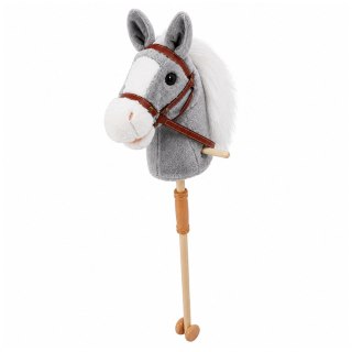 HOBBY HORSE KOŃ INTERAKTYWNY NA KIJU Z KÓŁKAMI GŁOWA KONIA DŹWIĘKI 100CM