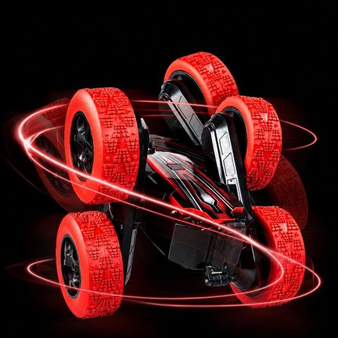 SAMOCHÓD ZDALNIE STEROWANY AUTO KASKADERSKIE RC GESTY OBRÓT 360 PILOT 2.4G