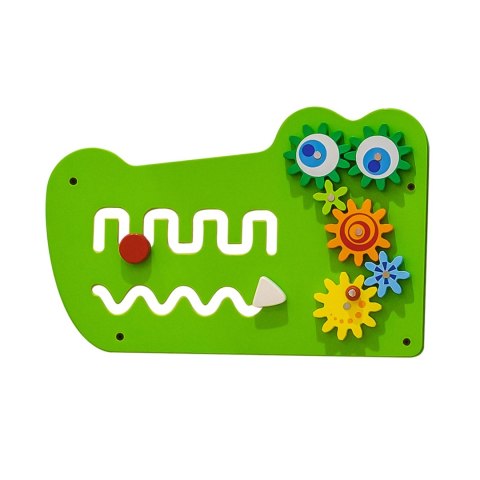 VIGA Tablica Sensoryczna Manipulacyjna Krokodyl Certyfikat FSC Montessori