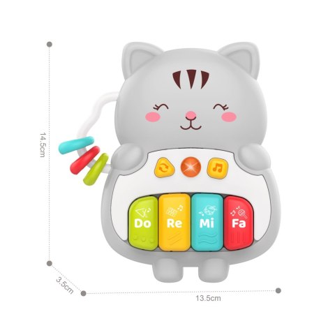WOOPIE BABY Pianinko Interaktywne Kotek Muzyczne Organki Dźwięki Światło 18m+