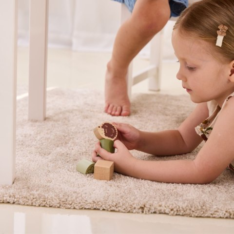 DREWNIANE KLOCKI BLOKI MONTESSORI ZWIERZĘTA 50 EL EDUKACYJNE KREATYWNE