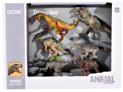 Figurki Dinozaurów Zestaw 6 Figurek DINOZAUR Dinozaury T-rex Tyranozaur