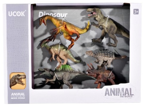 Figurki Dinozaurów Zestaw 6 Figurek DINOZAUR Dinozaury T-rex Tyranozaur